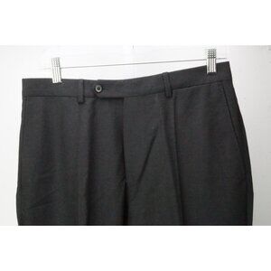 Burberry London Dark Gray S100s Wool Dress Pants Trousers 46 EU Brand NEW